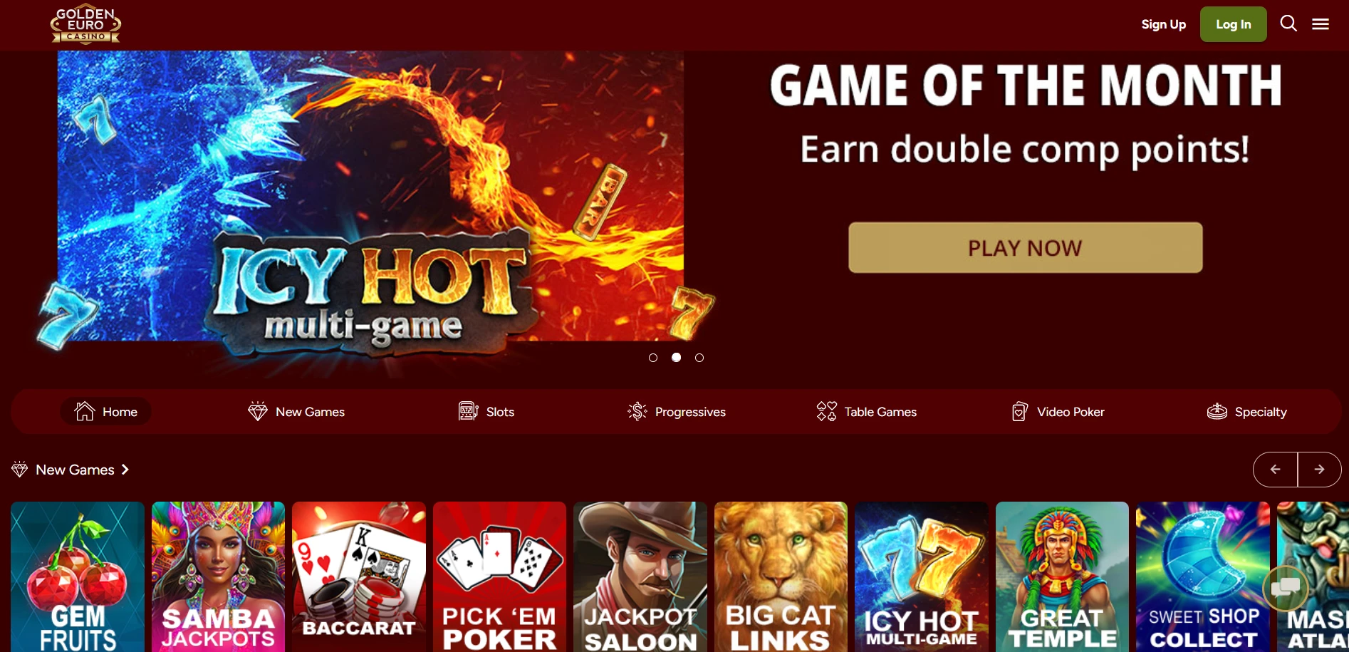 Golden Euro Casino Screenshot