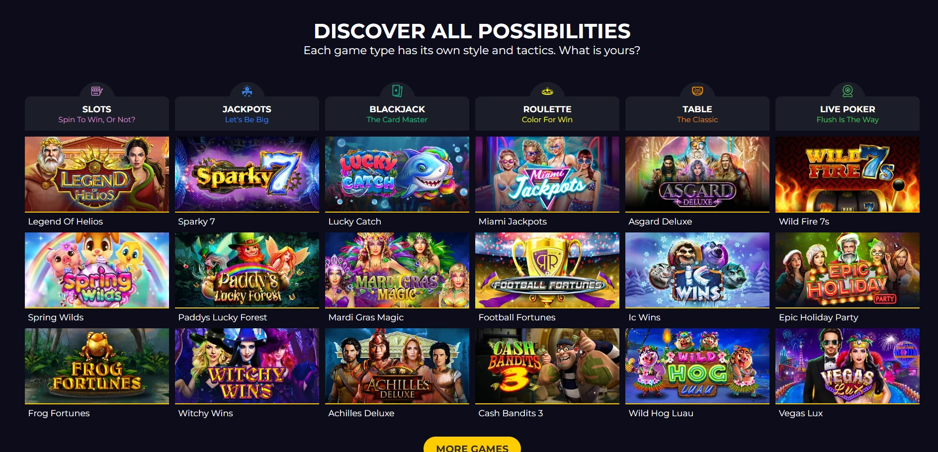 Grand Fortune Casino Screenshot
