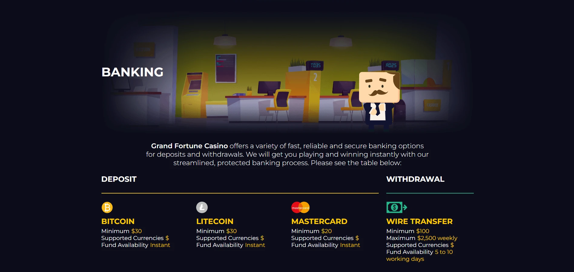 Grand Fortune Casino Screenshot