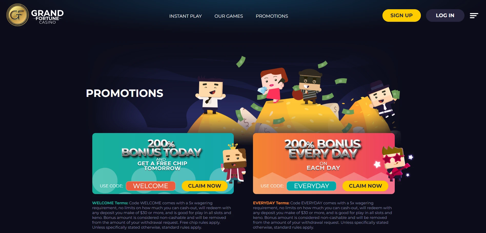 Grand Fortune Casino Screenshot