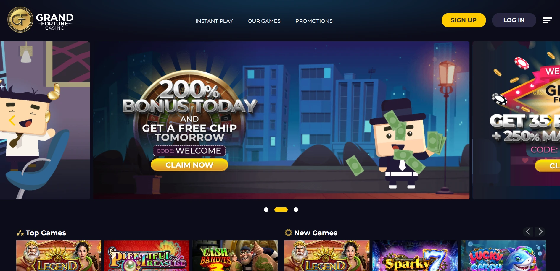 Grand Fortune Casino Screenshot