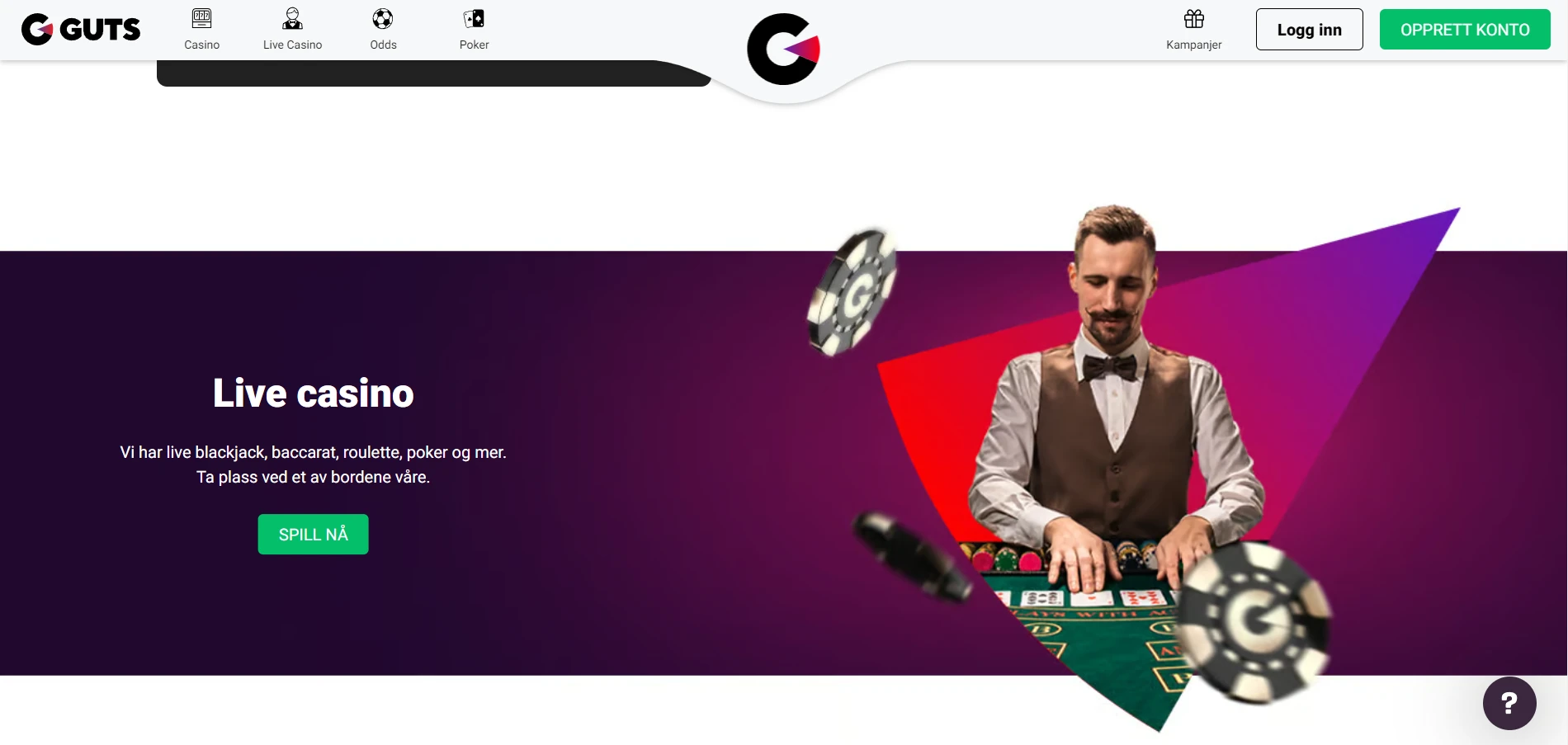 Guts Casino Screenshot