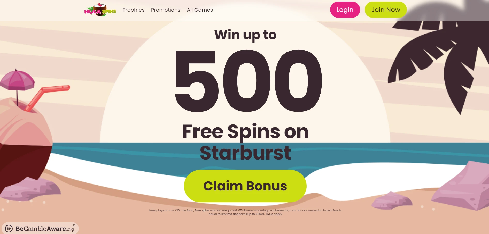 Hula spin Casino Screenshot