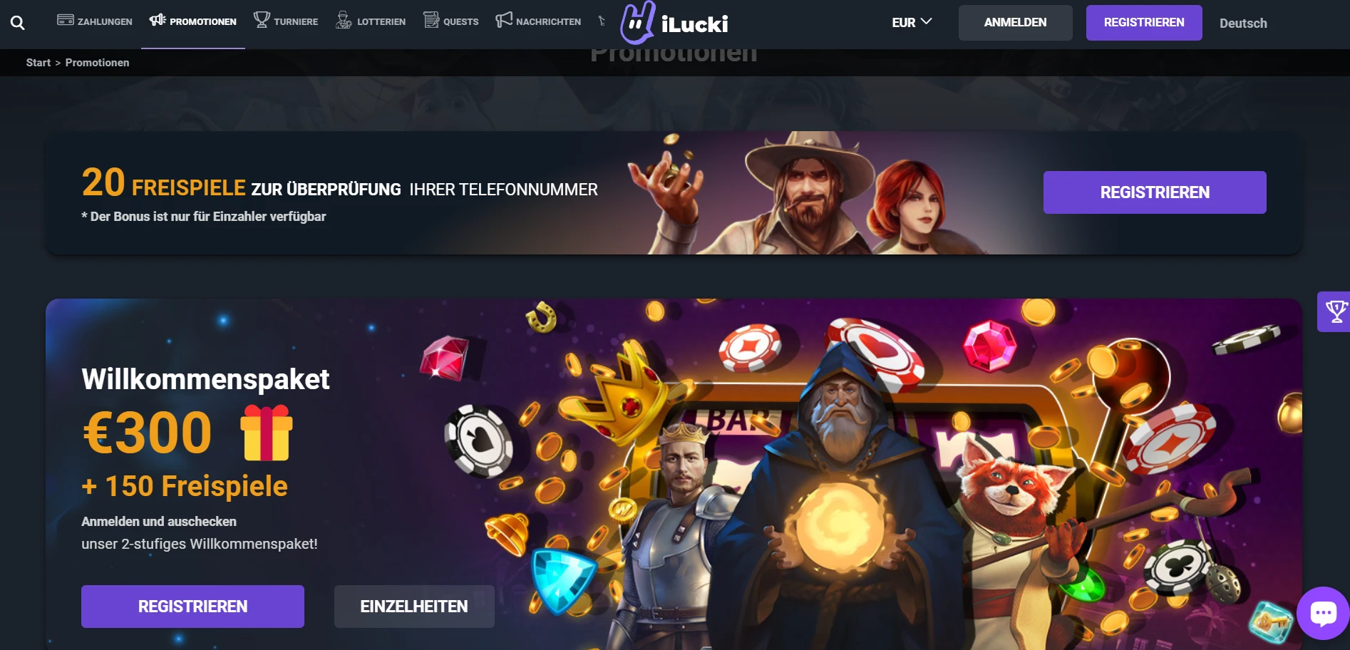 iLucki Casino Screenshot