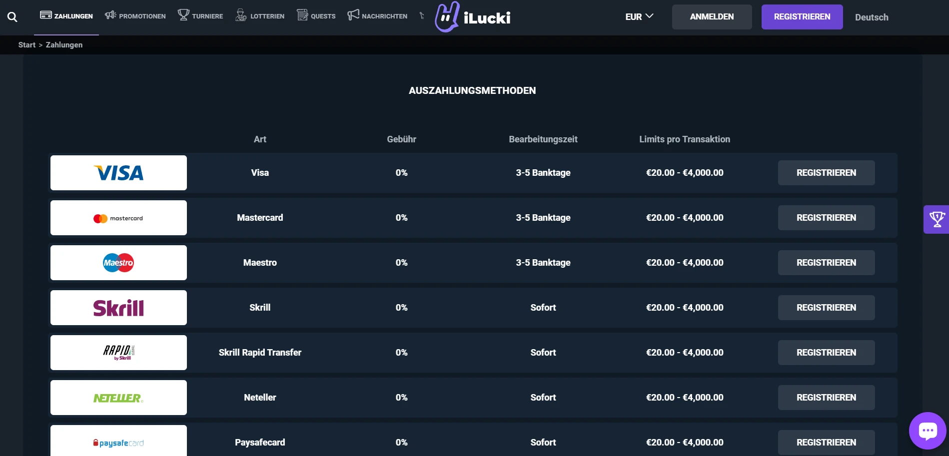 iLucki Casino Screenshot