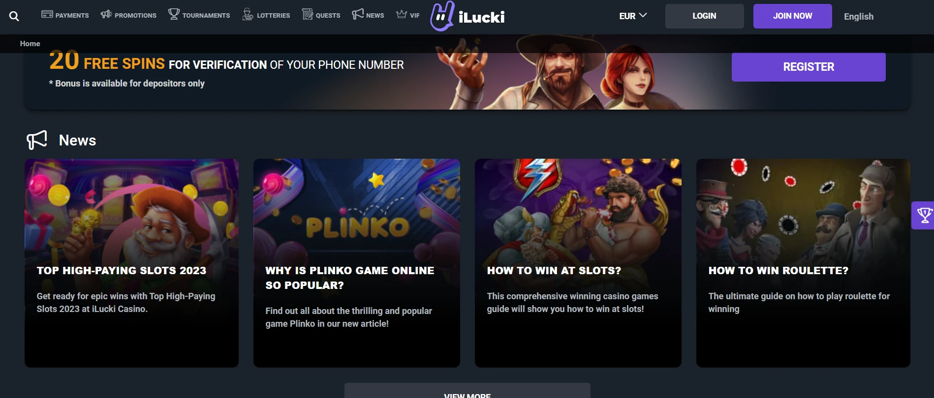 iLucki Casino Screenshot