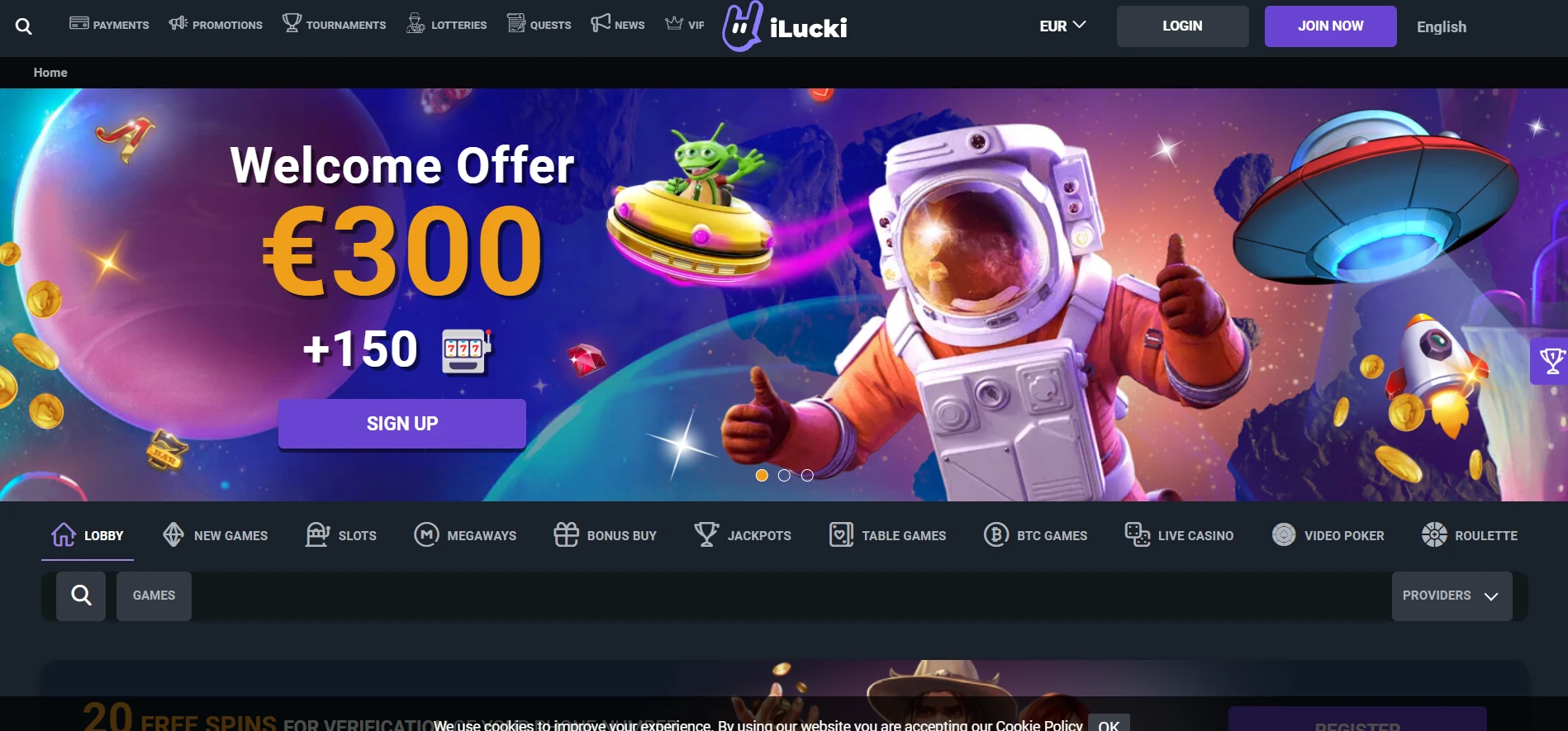 iLucki Casino Screenshot