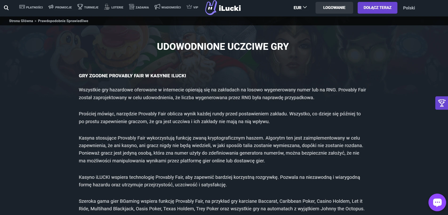 iLucki Casino Screenshot