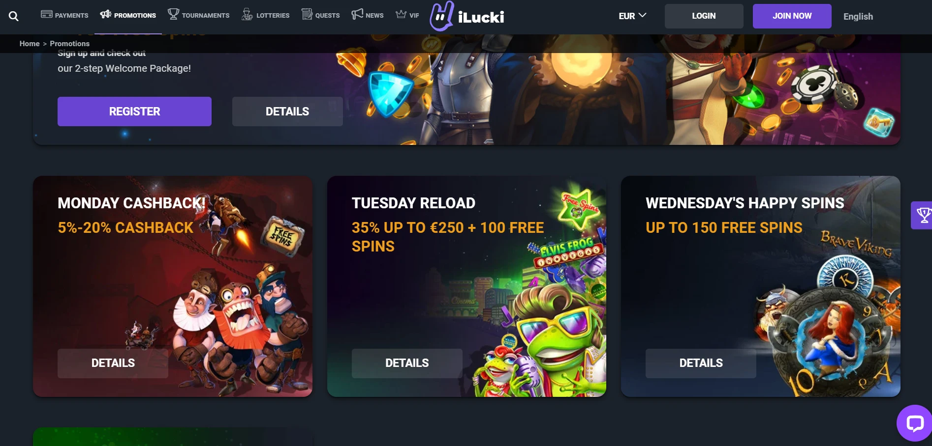iLucki Casino Screenshot
