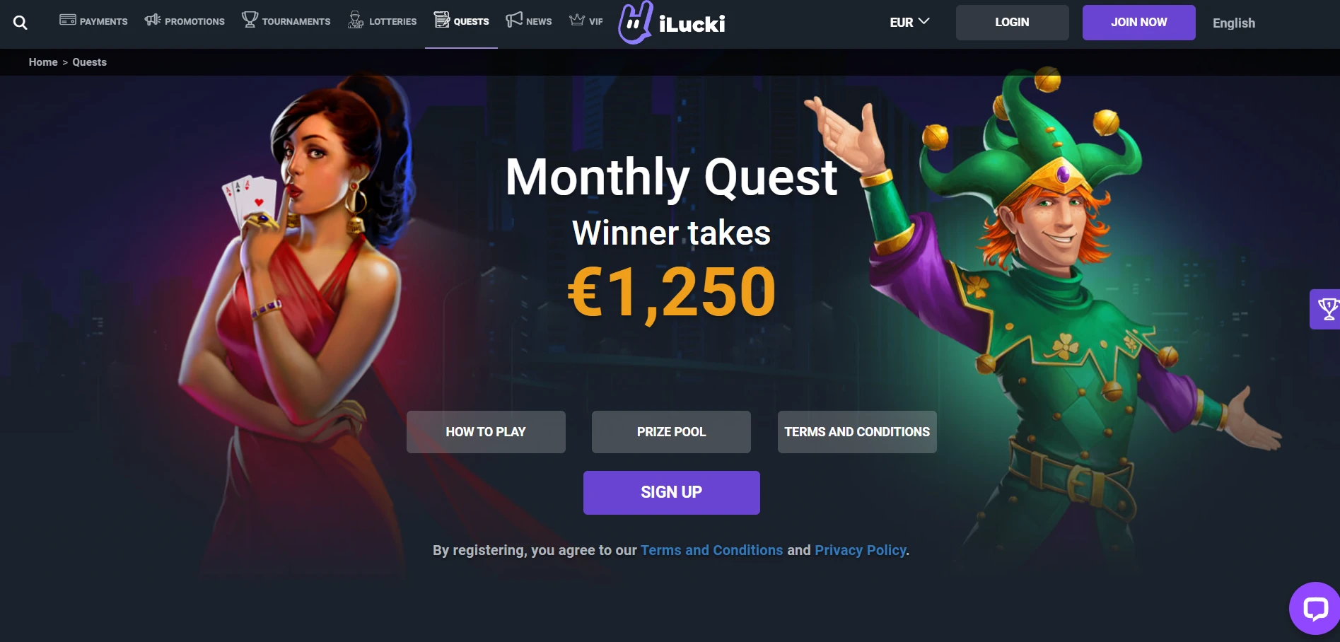 iLucki Casino Screenshot