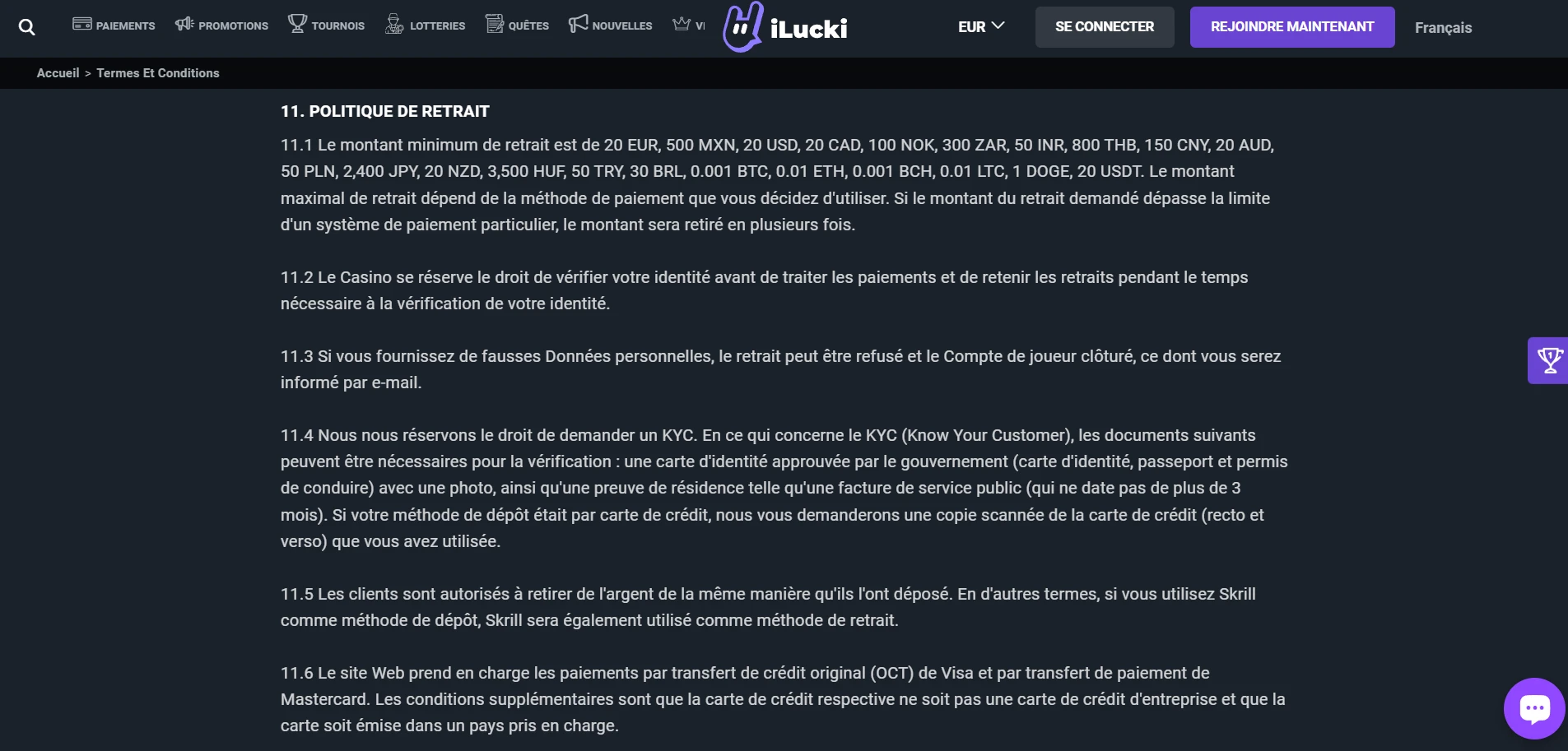 iLucki Casino Screenshot