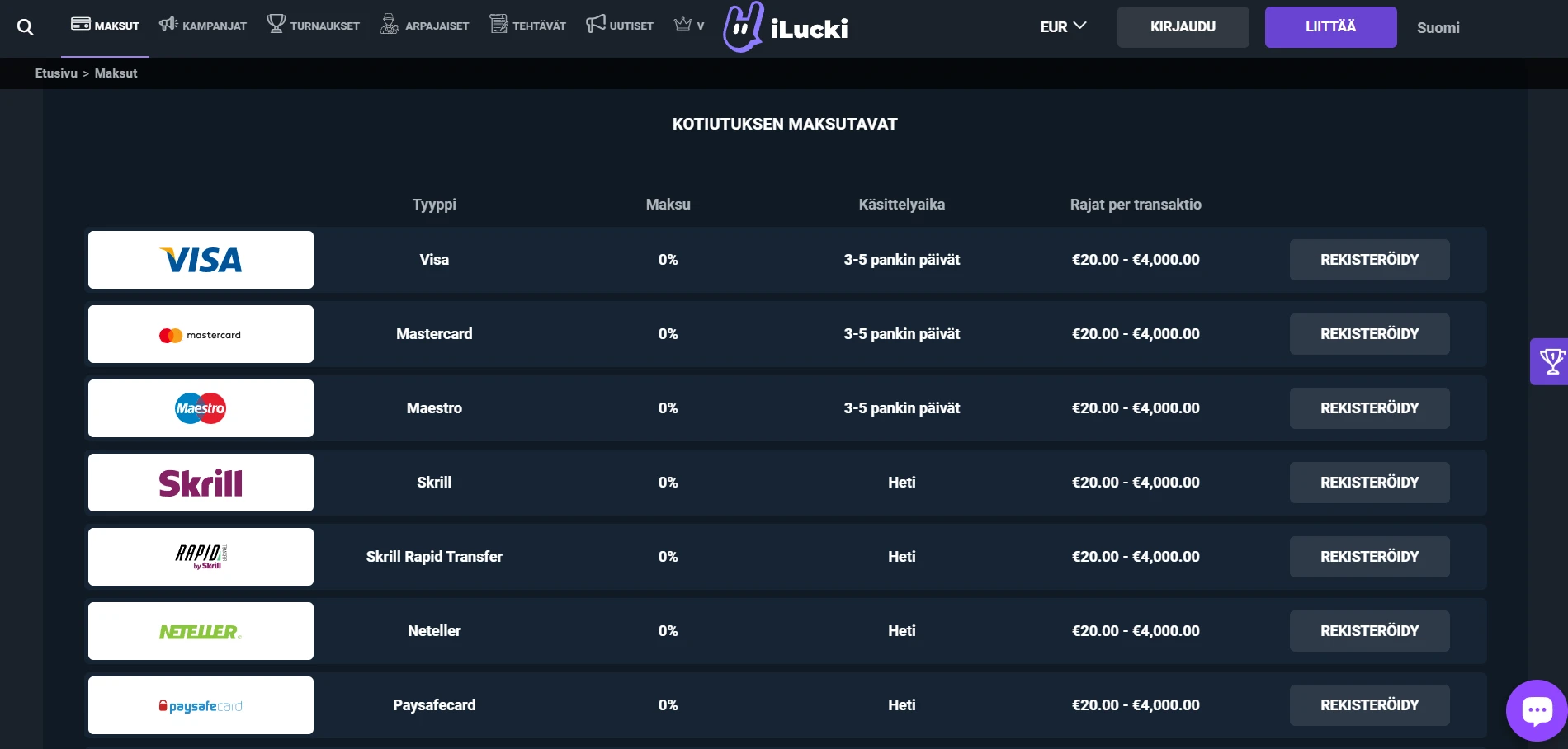 iLucki Casino Screenshot