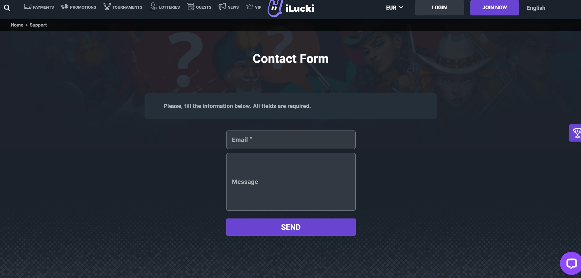 iLucki Casino Screenshot