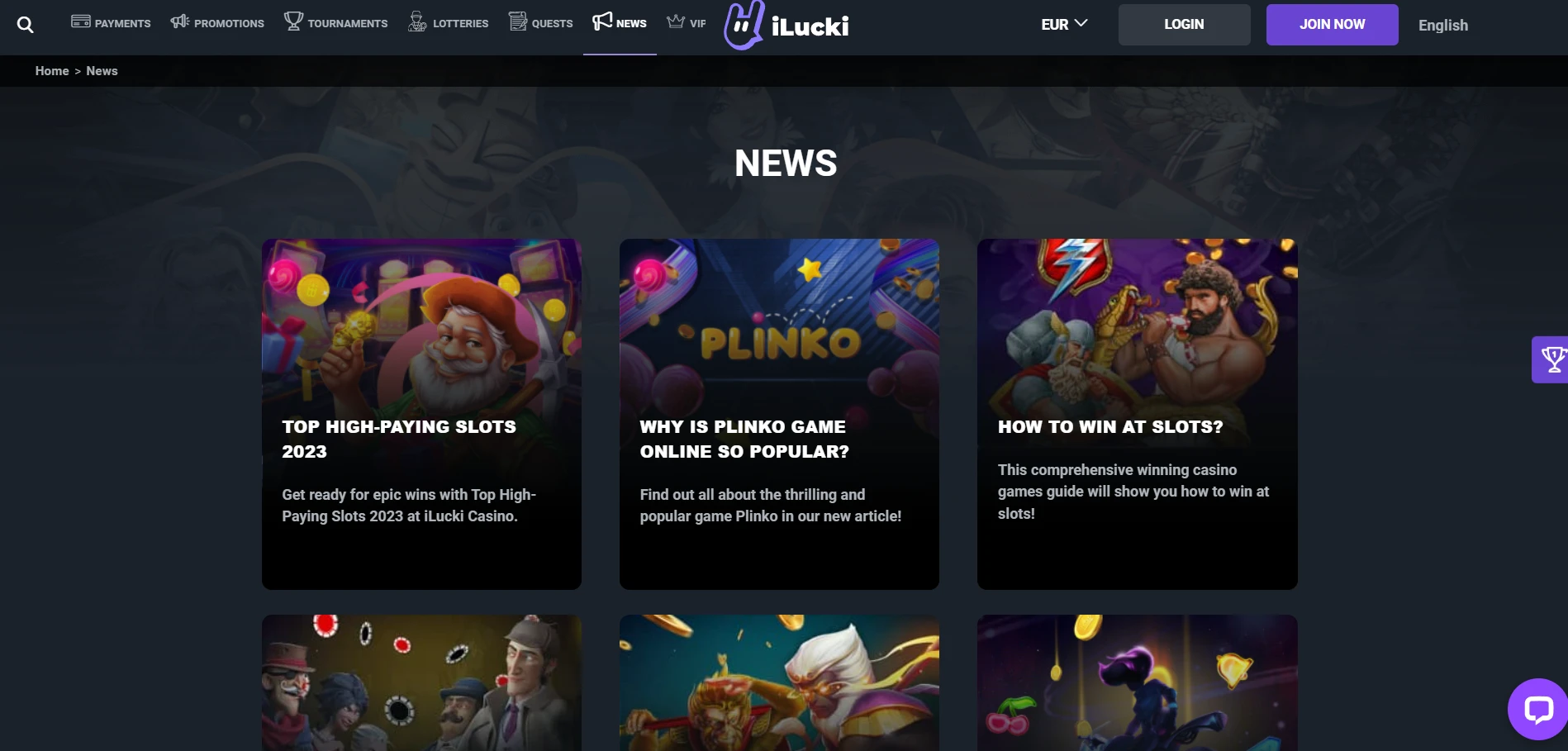 iLucki Casino Screenshot