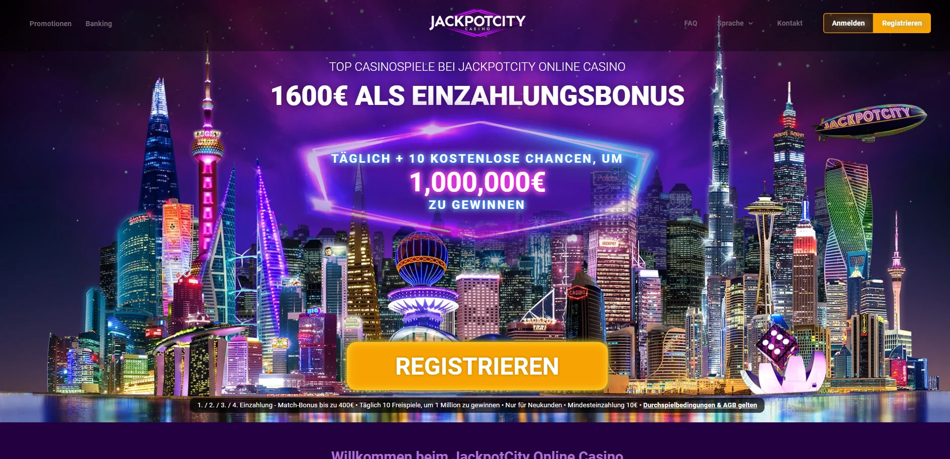 Jackpot City Casino Screenshot