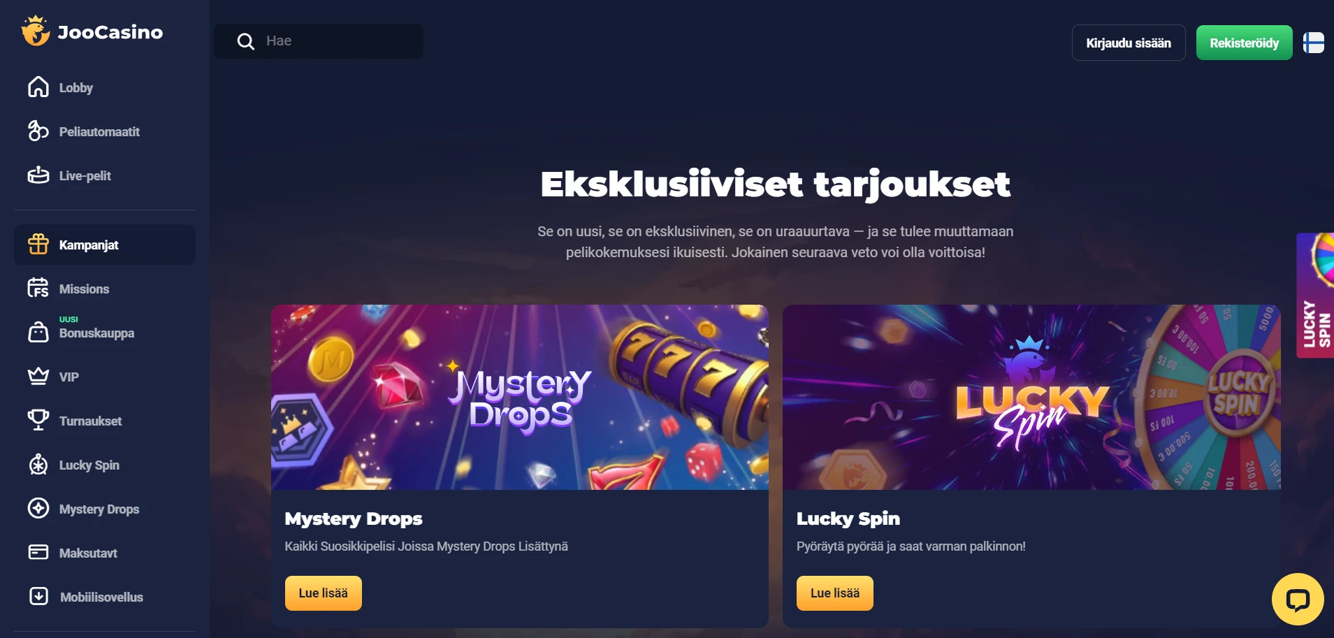 Joo Casino Screenshot