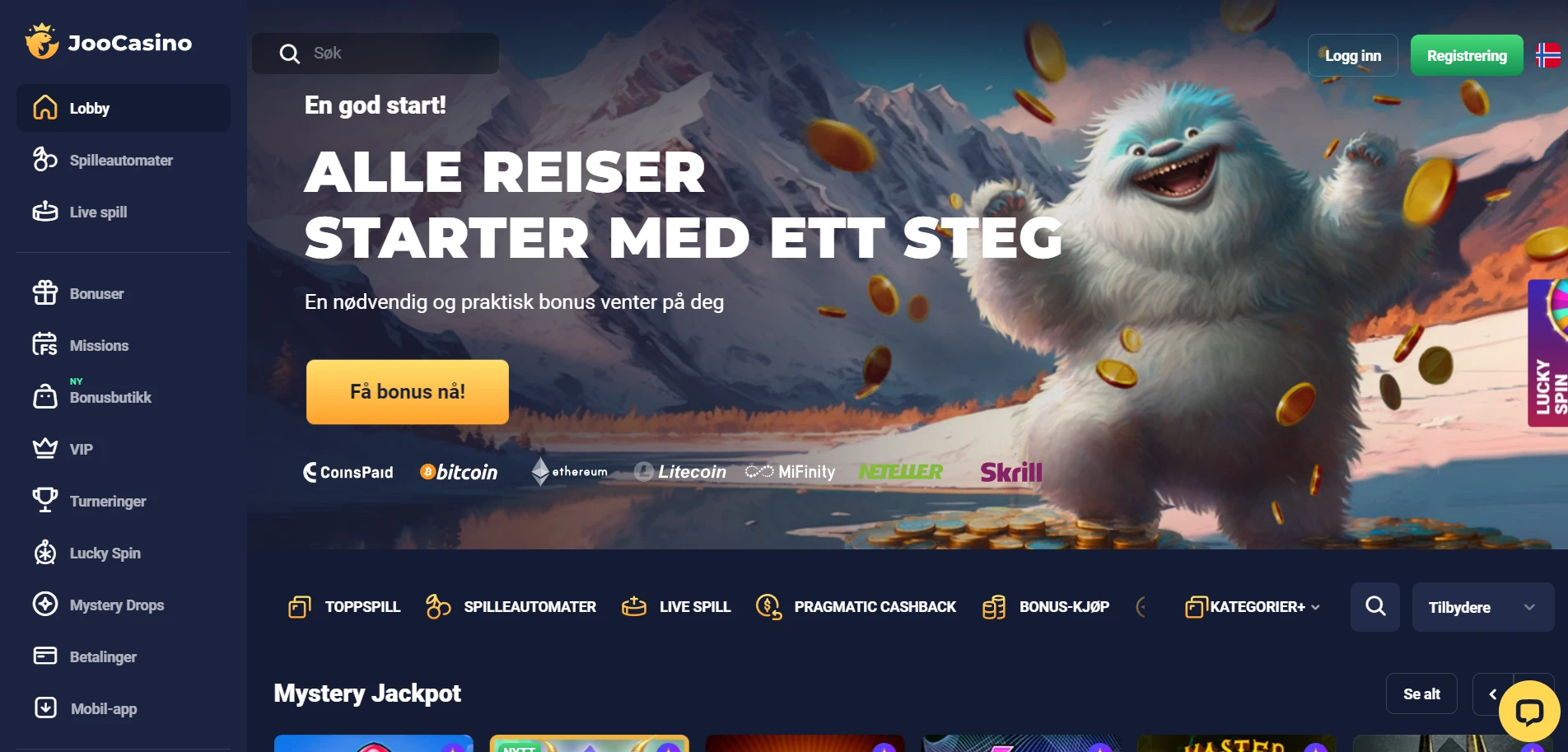 Joo Casino Screenshot