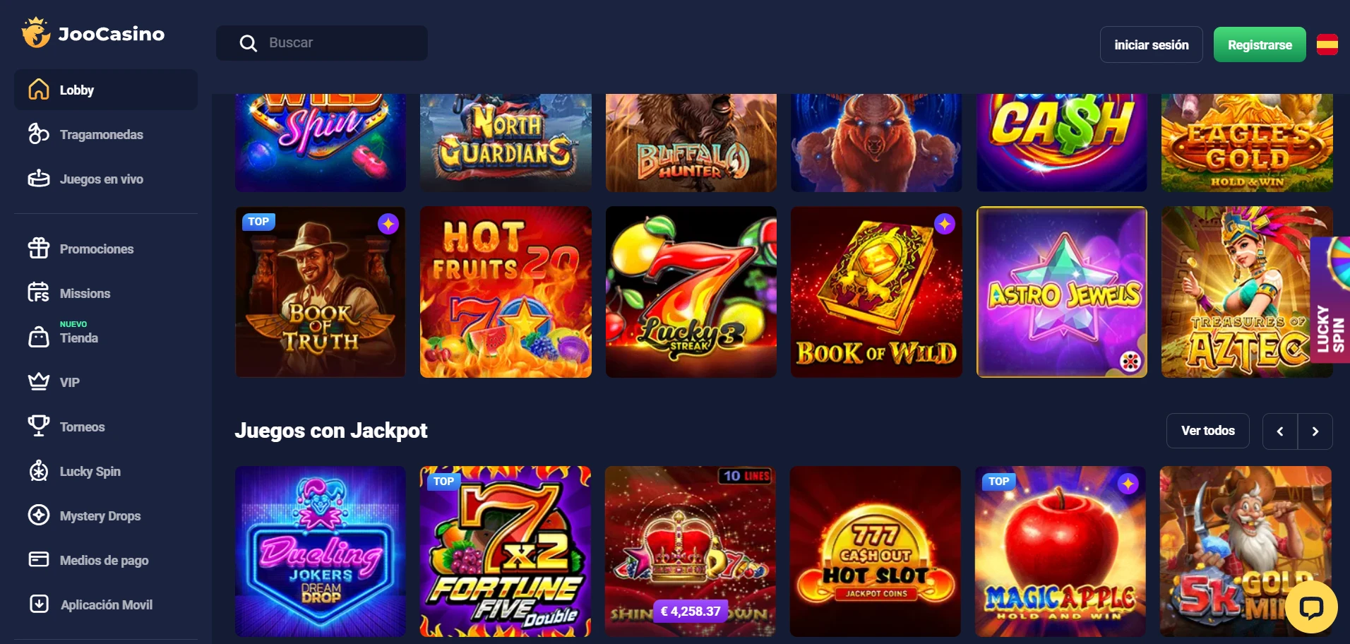Joo Casino Screenshot