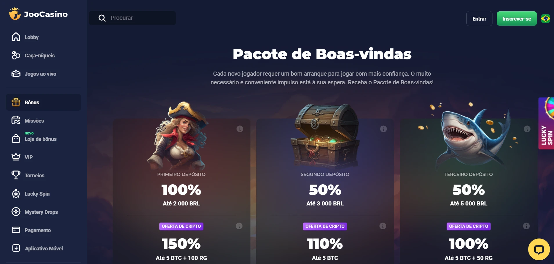 Joo Casino Screenshot