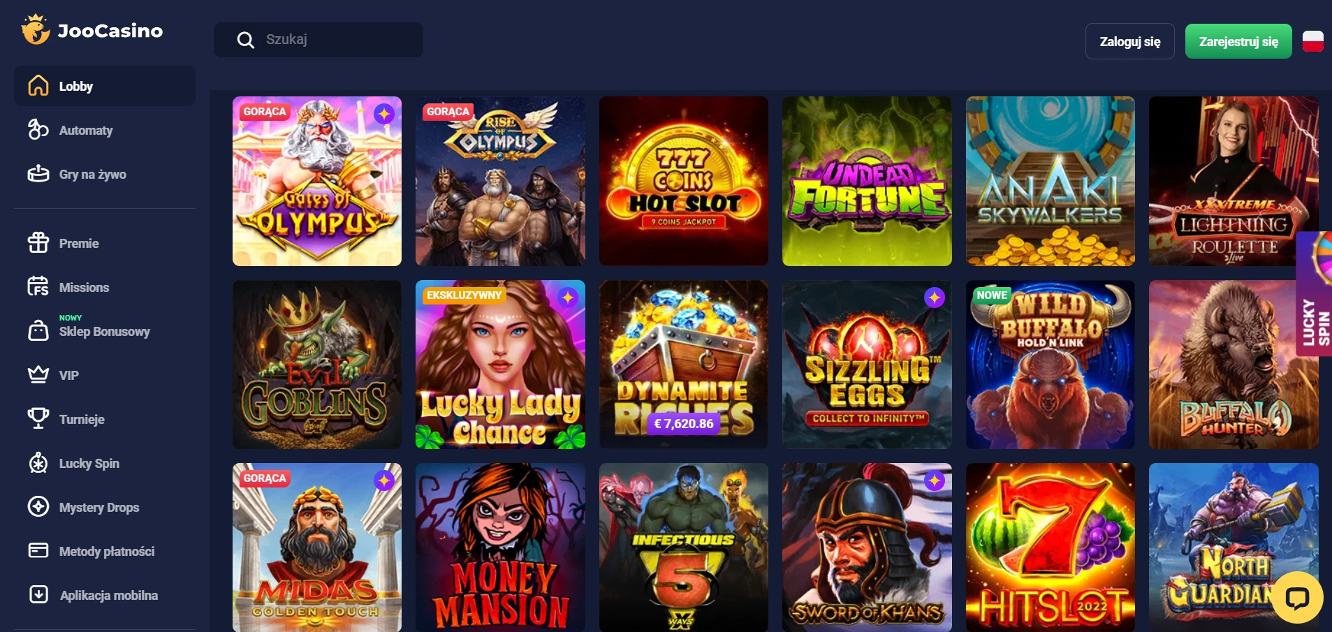 Joo Casino Screenshot