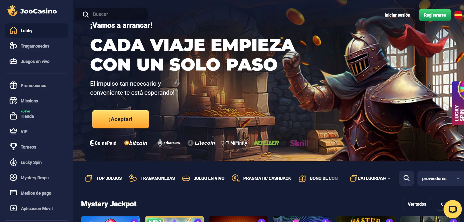 Joo Casino Screenshot