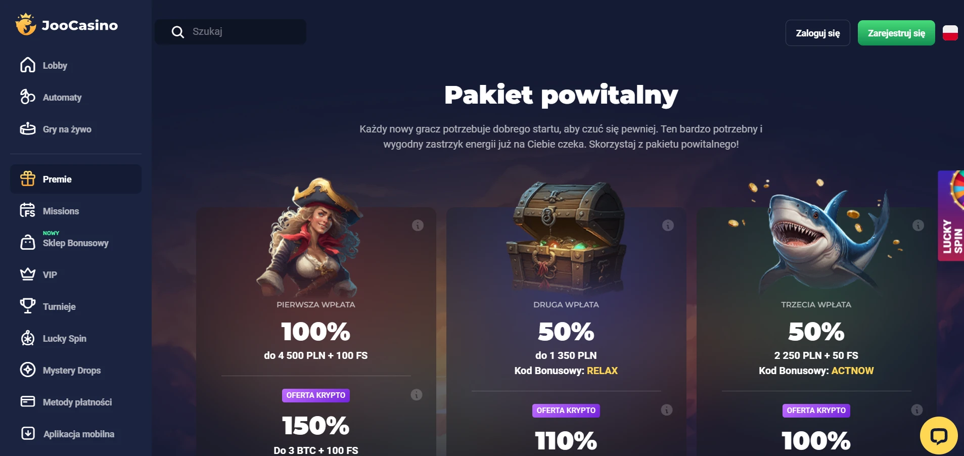 Joo Casino Screenshot