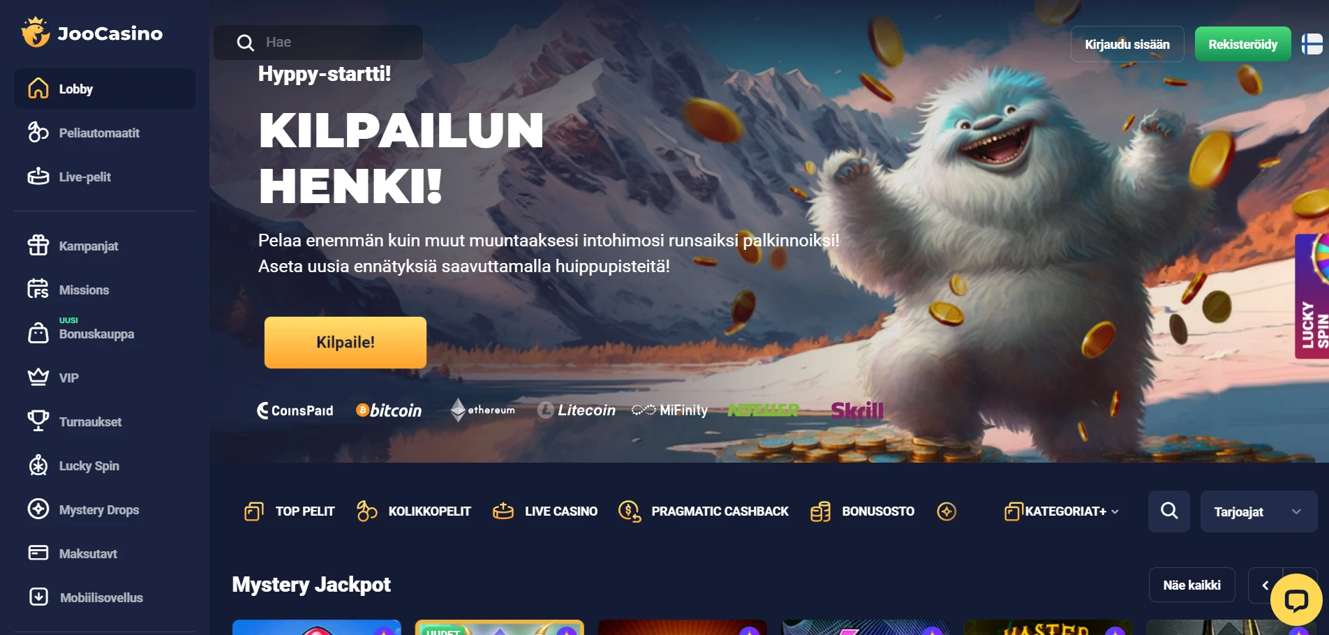 Joo Casino Screenshot
