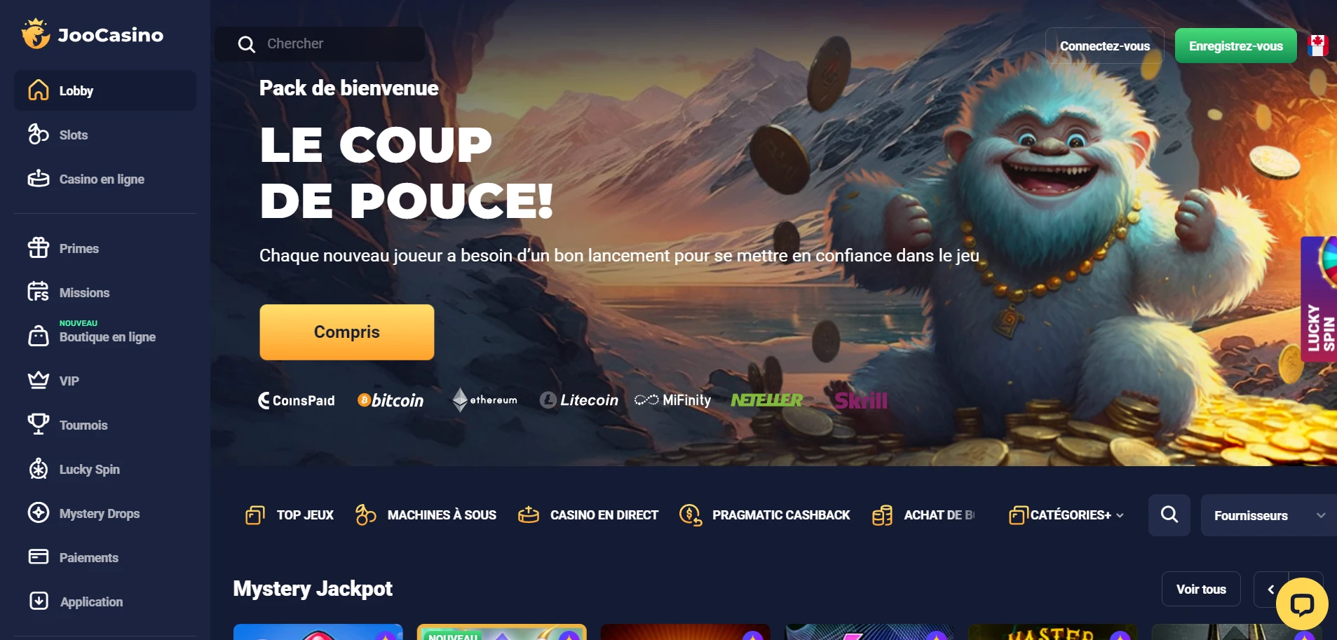 Joo Casino Screenshot