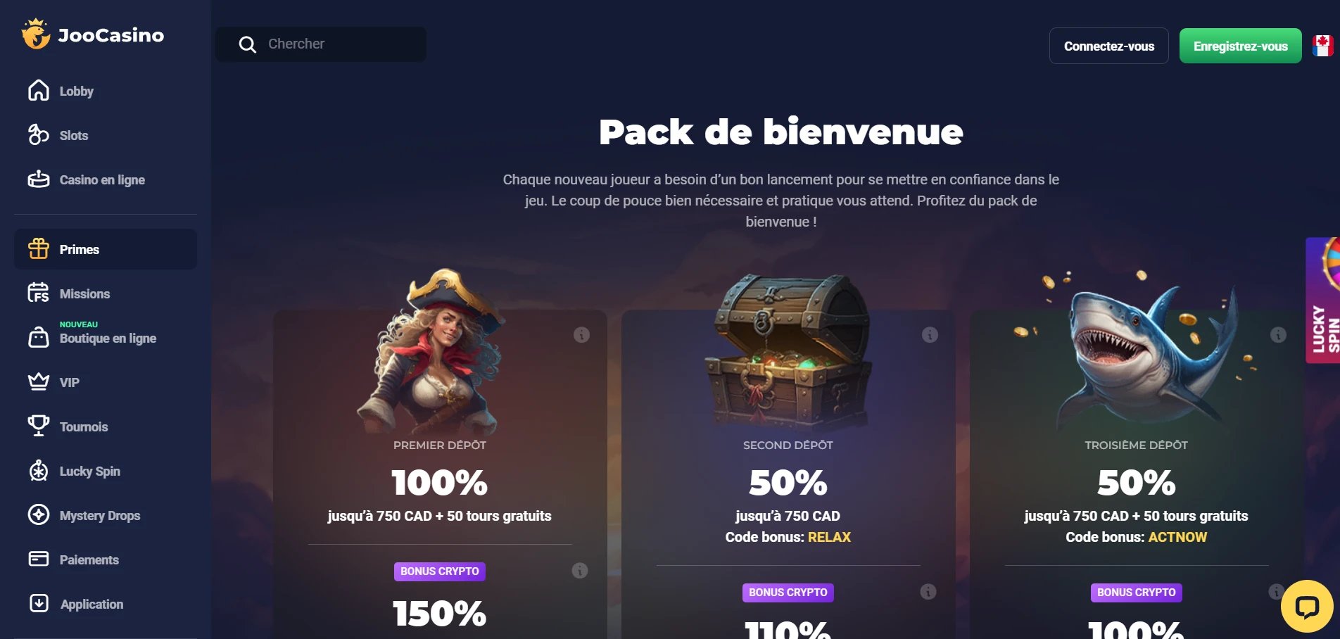 Joo Casino Screenshot