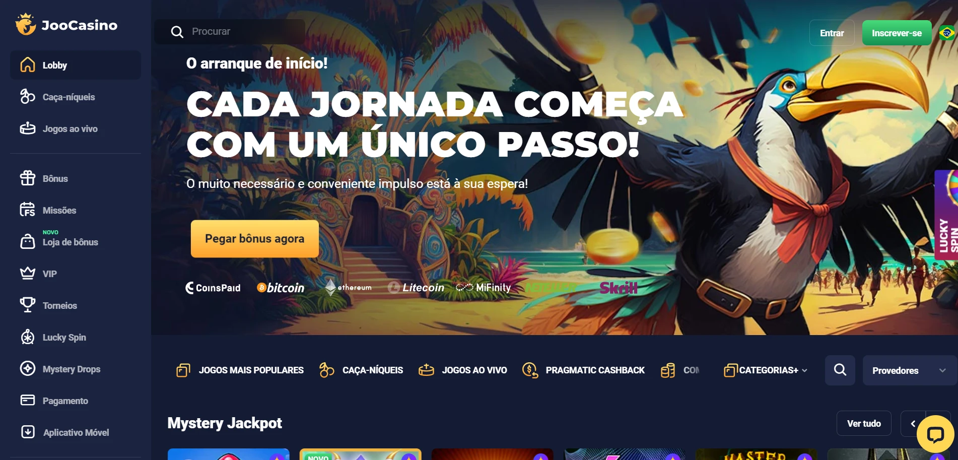 Joo Casino Screenshot