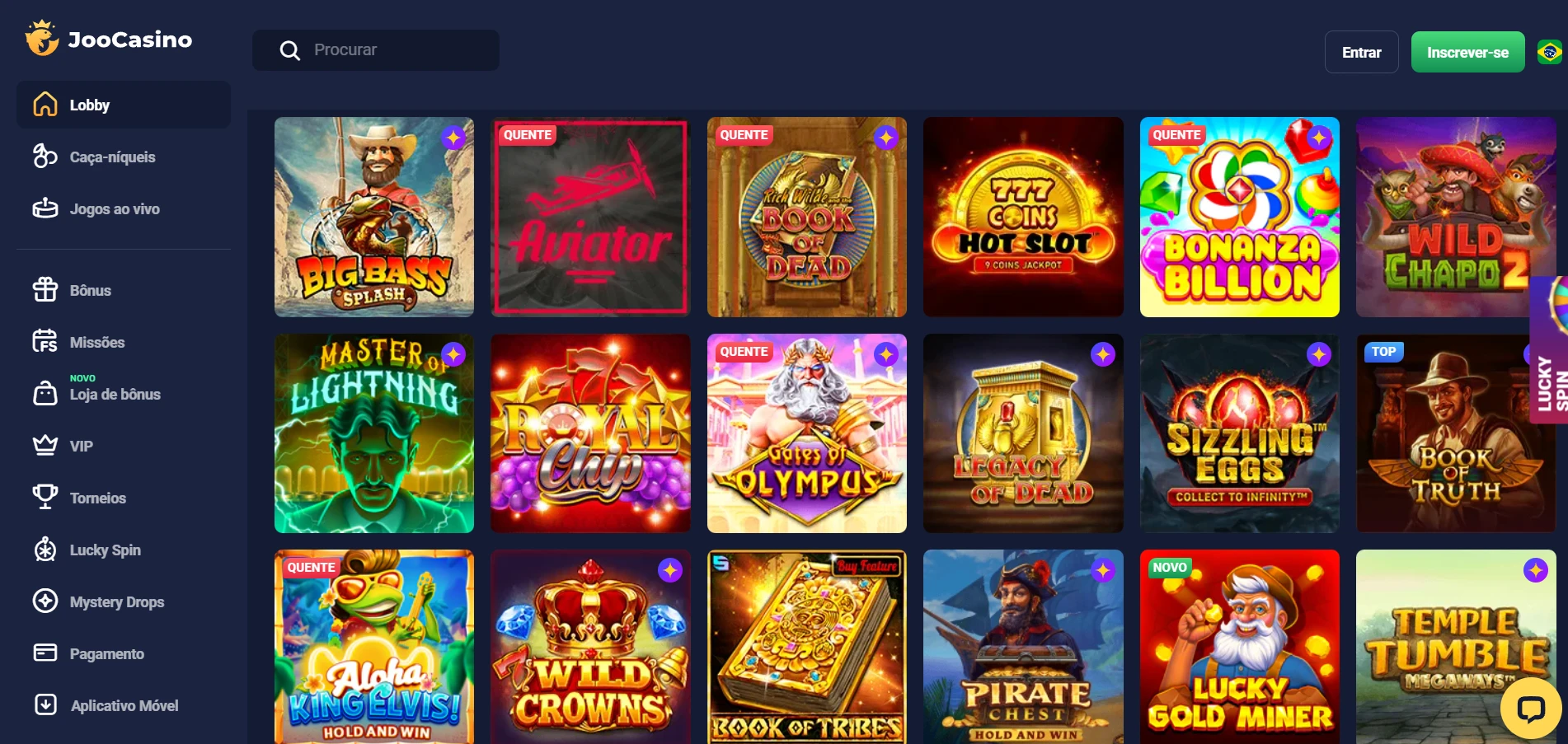 Joo Casino Screenshot