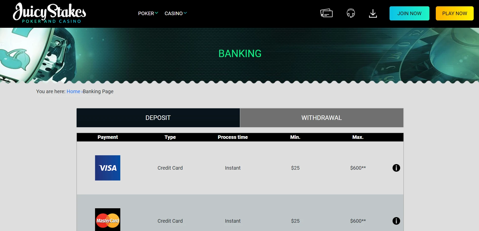 Juicy Stakes Casino Screenshot