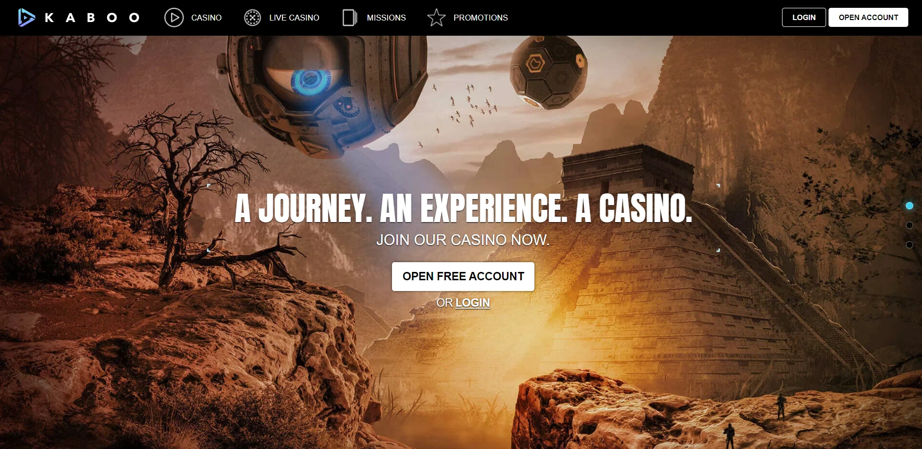 Kaboo Casino Screenshot