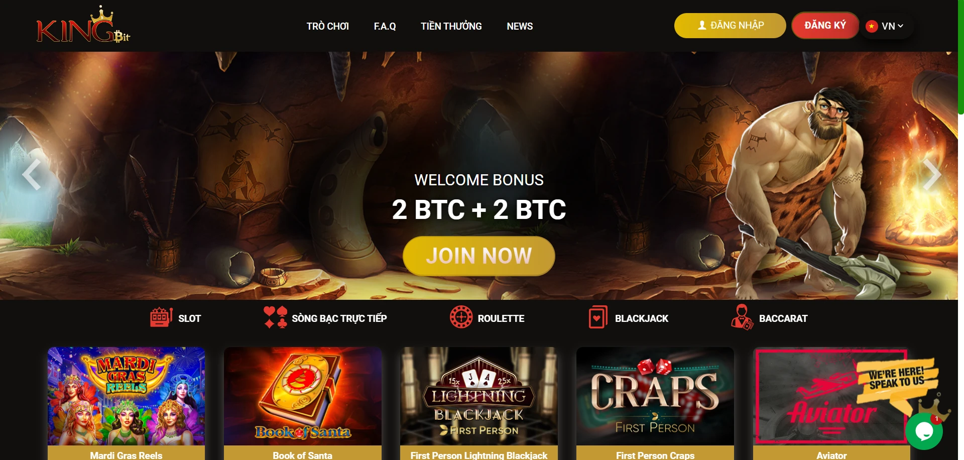 KingBit Casino Screenshot