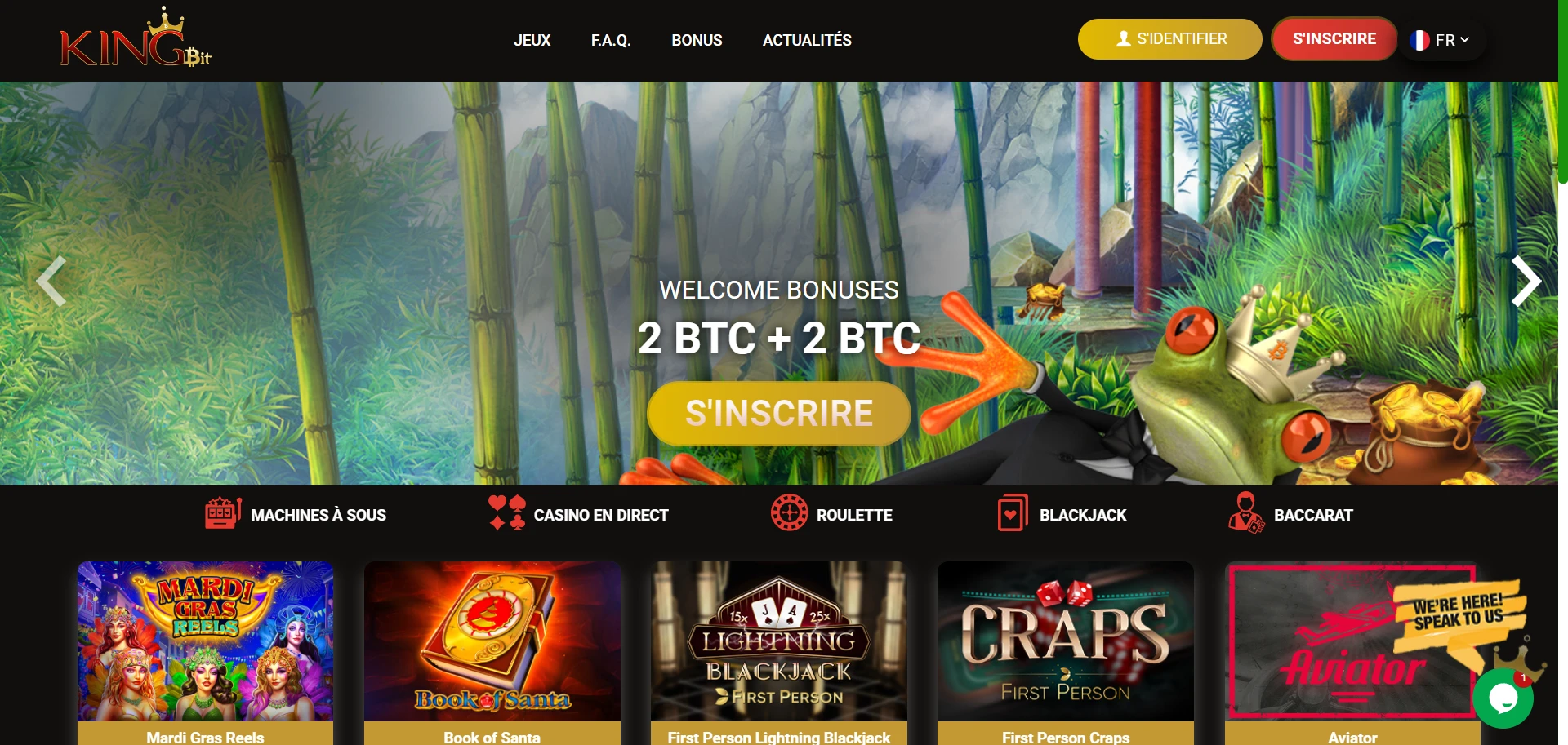 KingBit Casino Screenshot