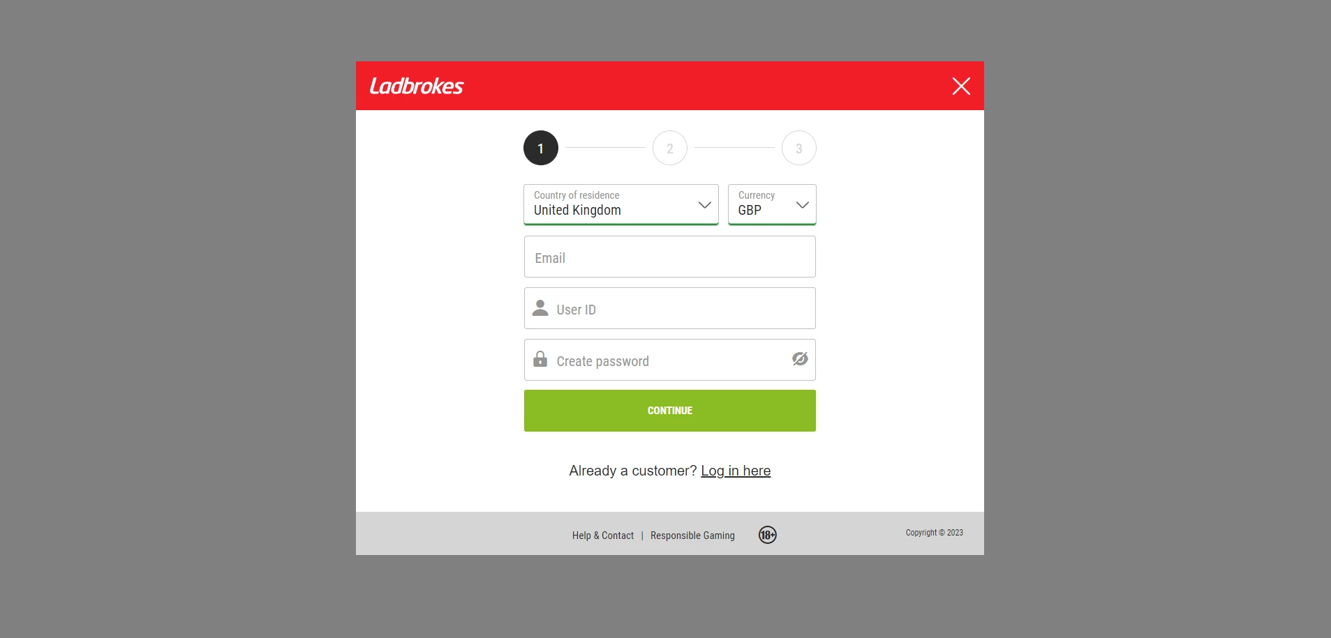 Ladbrokes Casino Screenshot