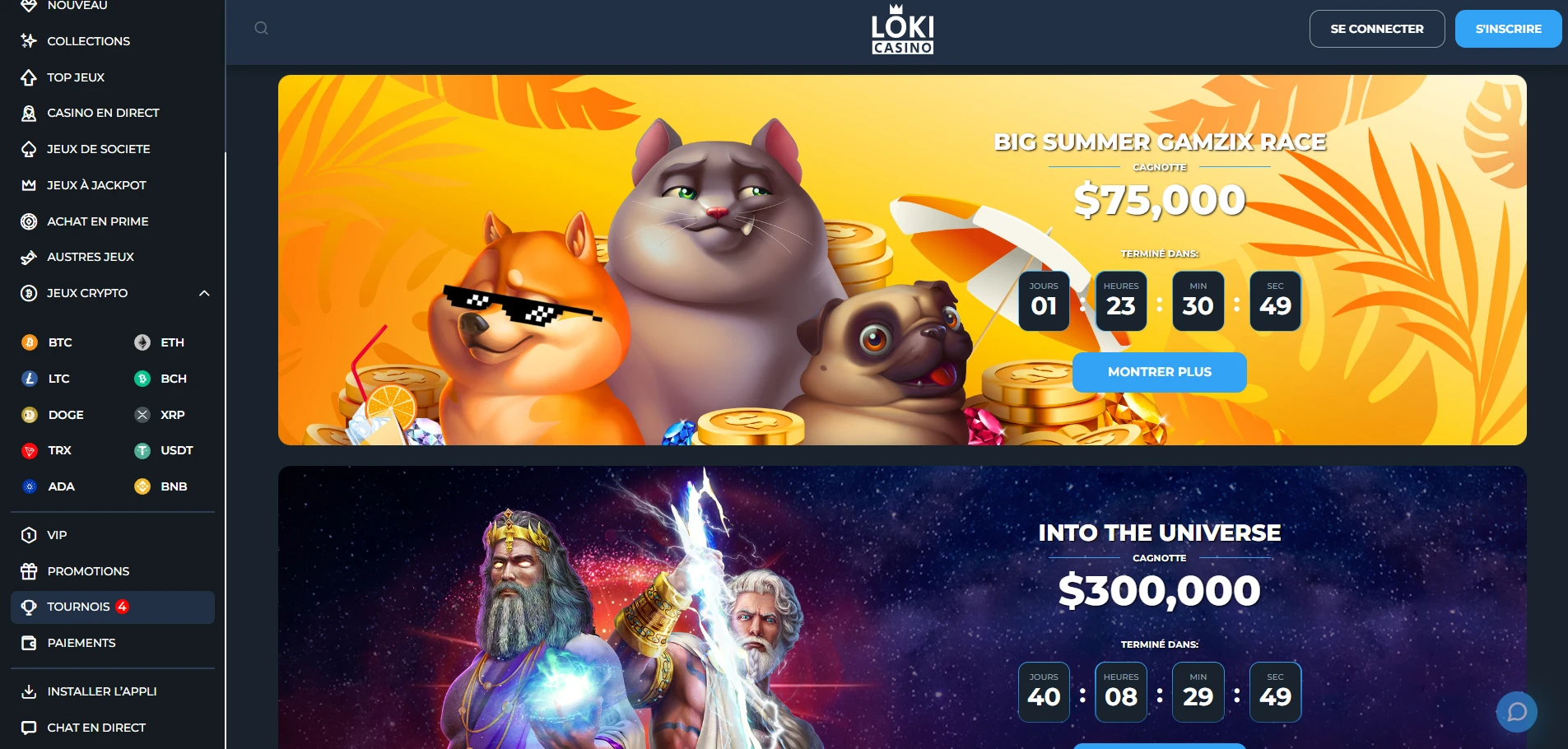 Loki Casino Screenshot