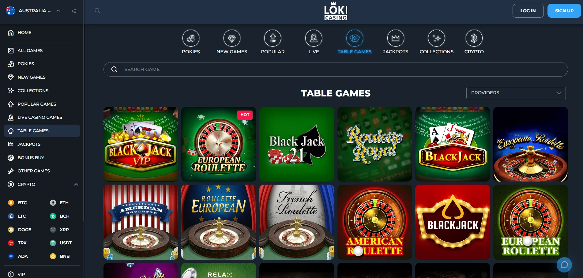 Loki Casino Screenshot