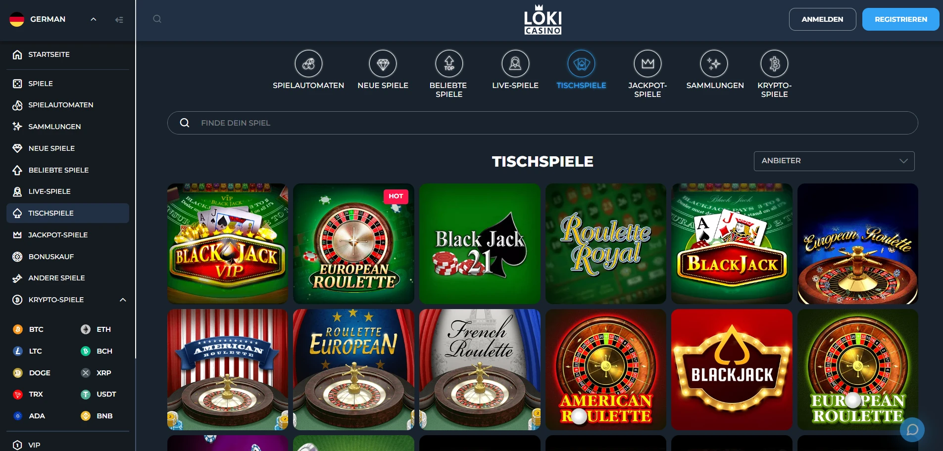 Loki Casino Screenshot
