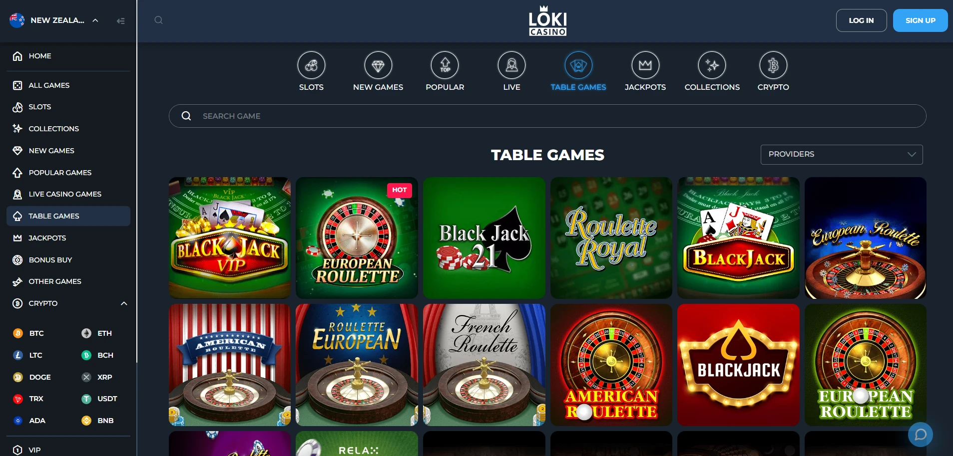 Loki Casino Screenshot