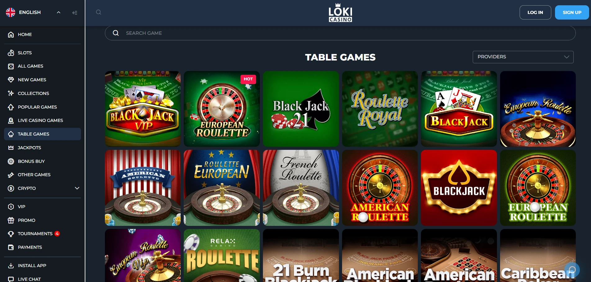 Loki Casino Screenshot