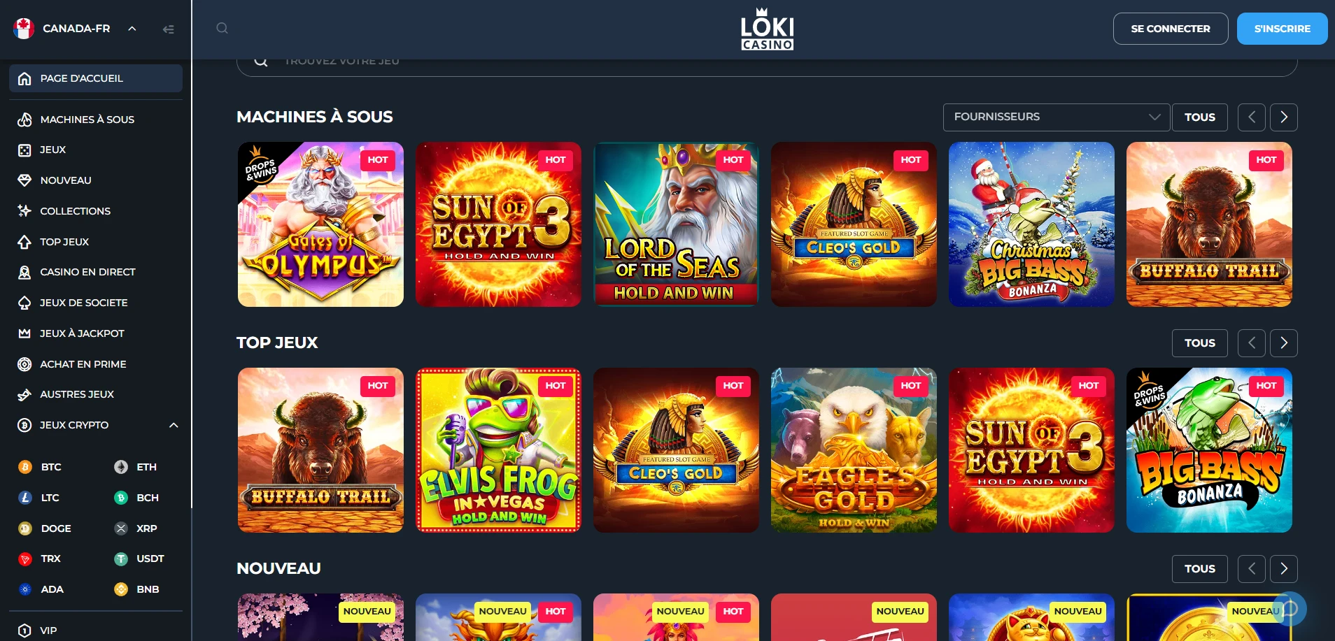 Loki Casino Screenshot