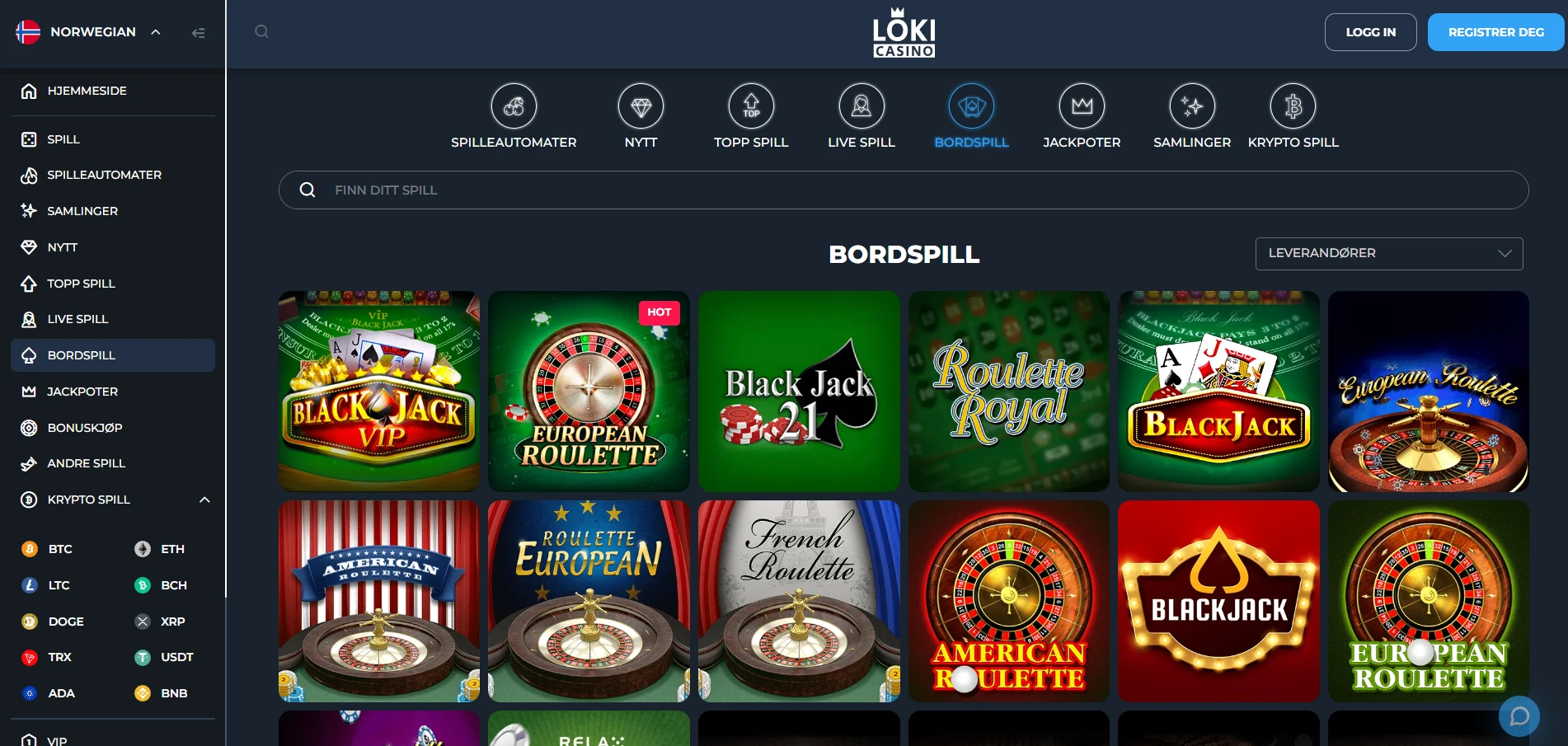 Loki Casino Screenshot