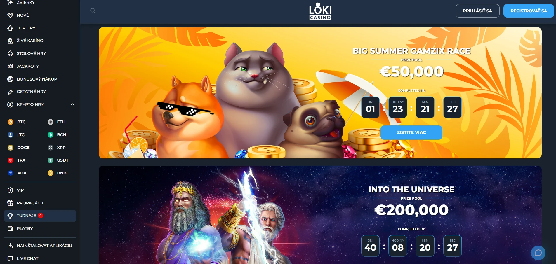 Loki Casino Screenshot
