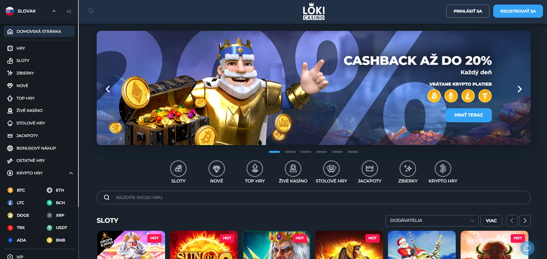Loki Casino Screenshot