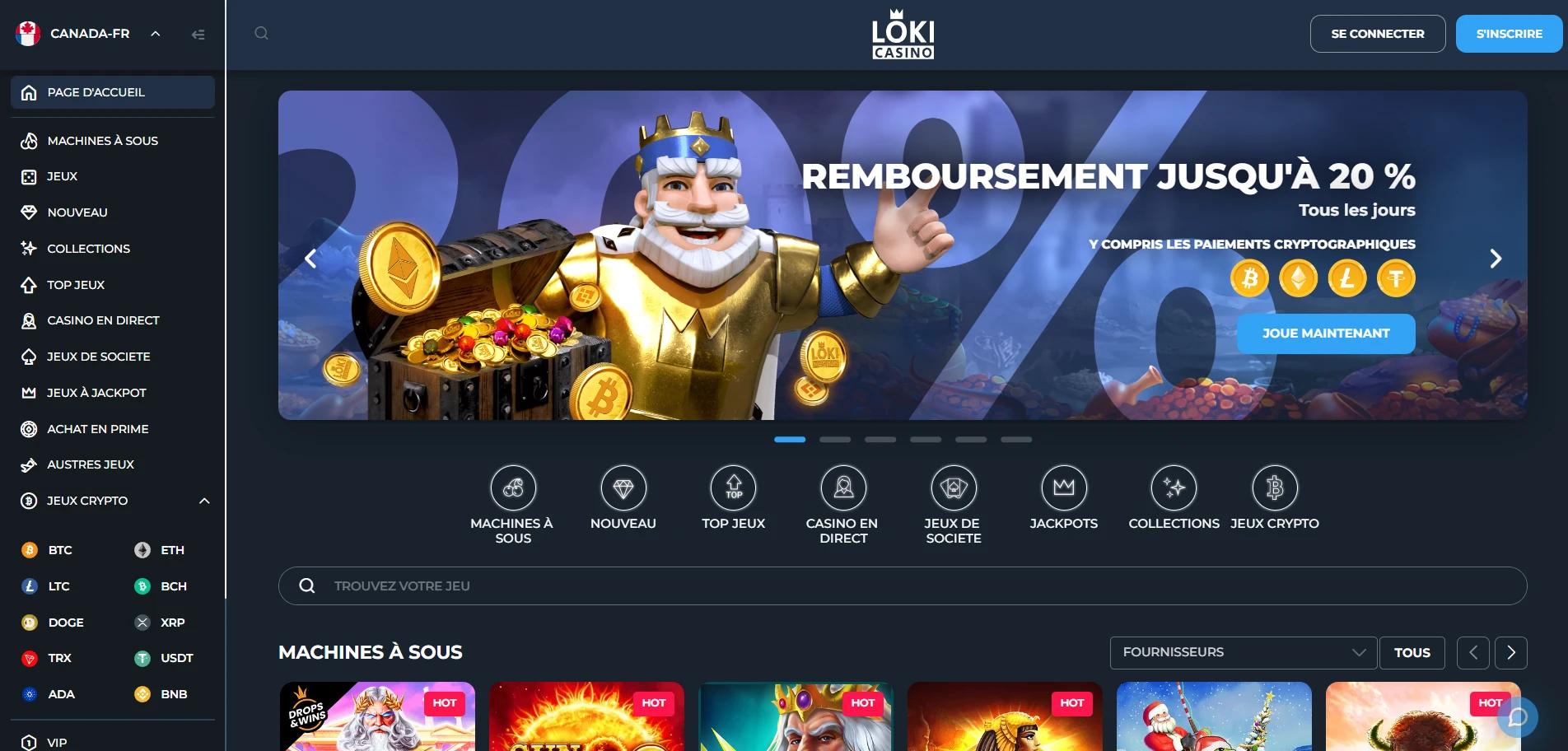 Loki Casino Screenshot