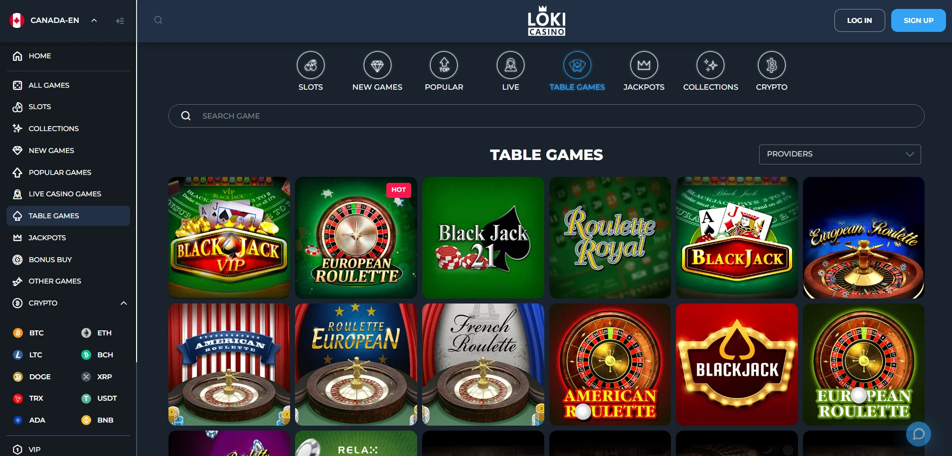 Loki Casino Screenshot