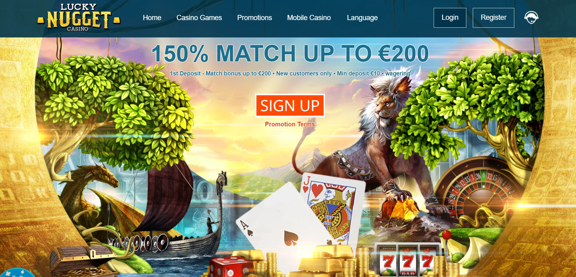 Lucky Nugget Casino Screenshot