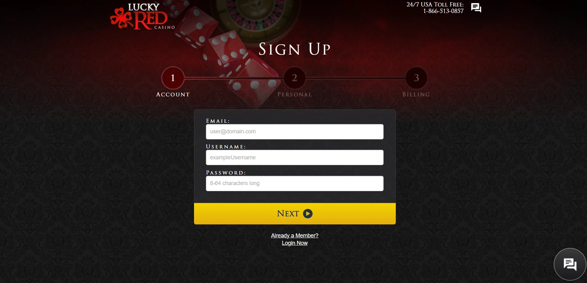 Lucky Red Casino Screenshot