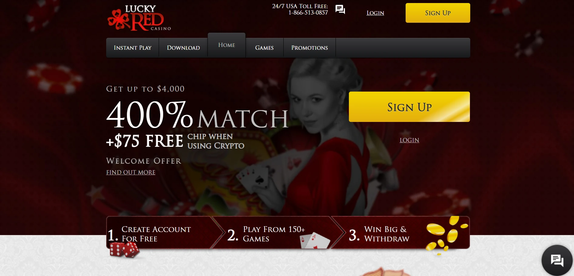 Lucky Red Casino Screenshot
